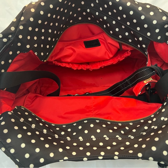 Kate Spade Stevie black and white polka dot diaper bag - Picture 4 of 5